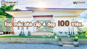 Mẫu nhà cấp 4 đẹp 100 triệu