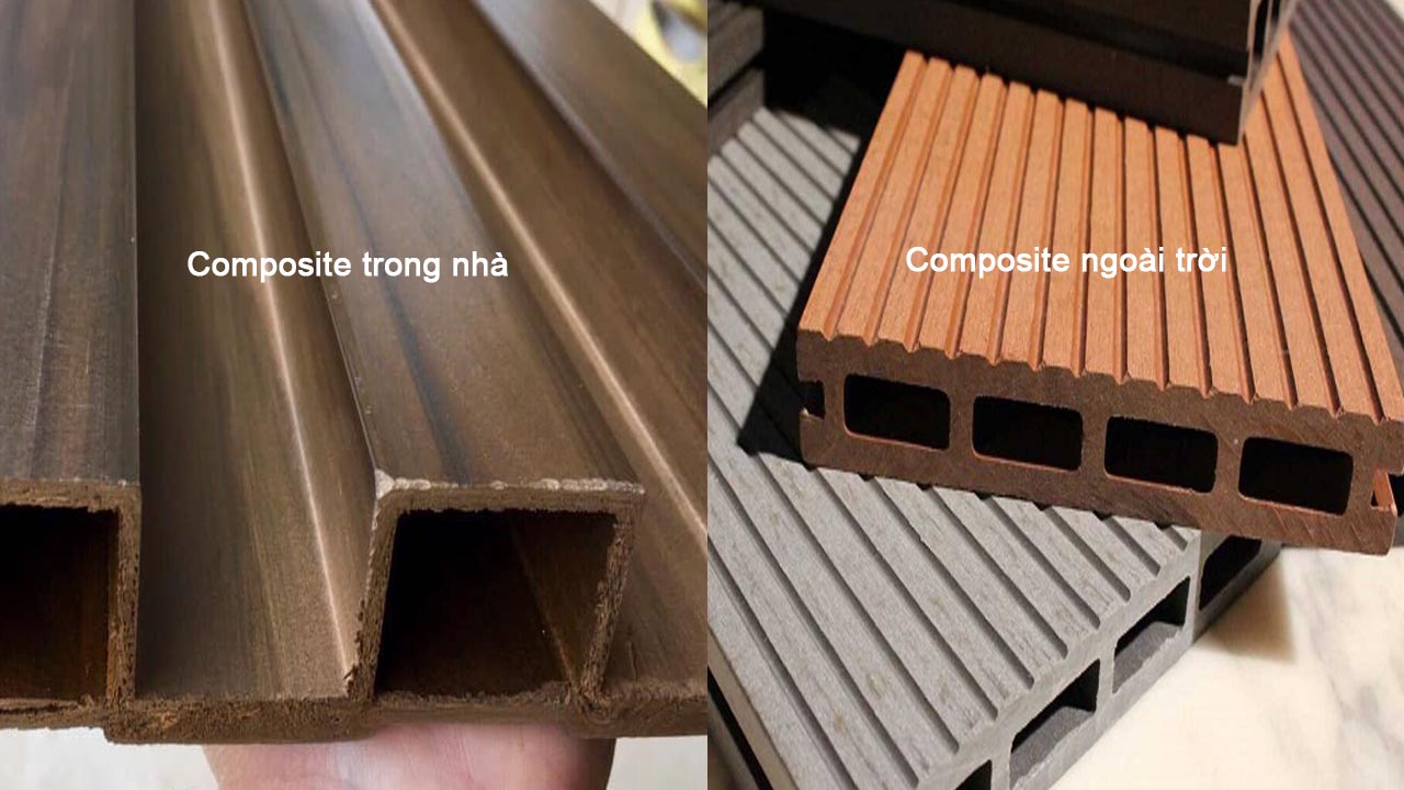 Gỗ nhựa composite trong nhà và ngoài trời có gì khác nhau về mặt cắt gỗ nhựa