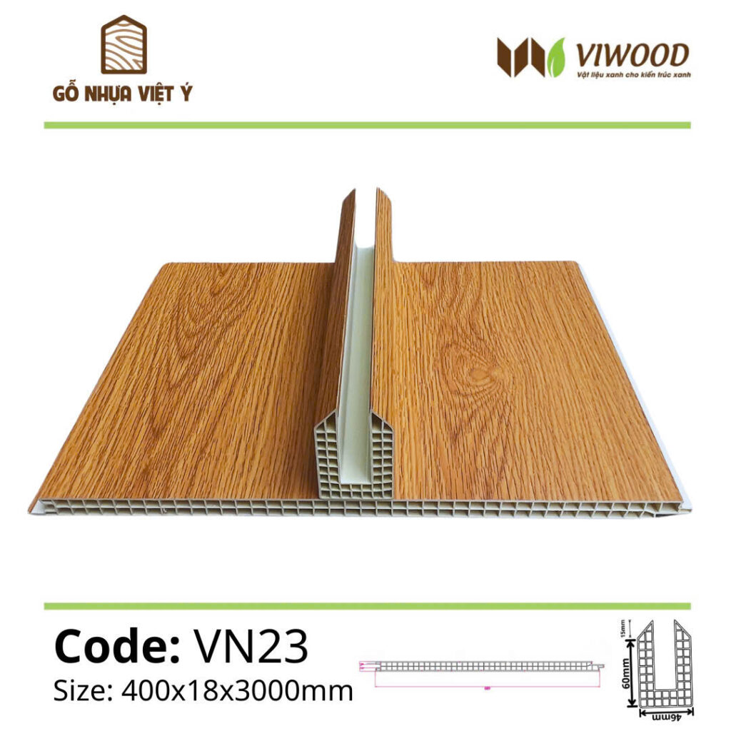 Vách ngăn nhựa mẫu VN23 - 400 x 18 x 300 mm